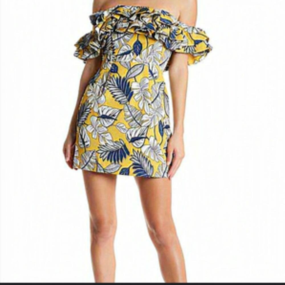 Via Vai leaf mini dress S NwT